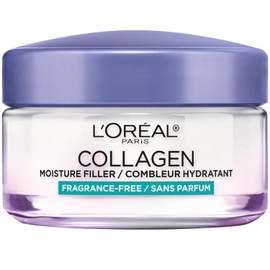 LOreal Paris Hidratante facial con relleno de humedad de colgeno, crema facial antienvejecimiento, frmula para el cuidado de la piel no grasa para... 