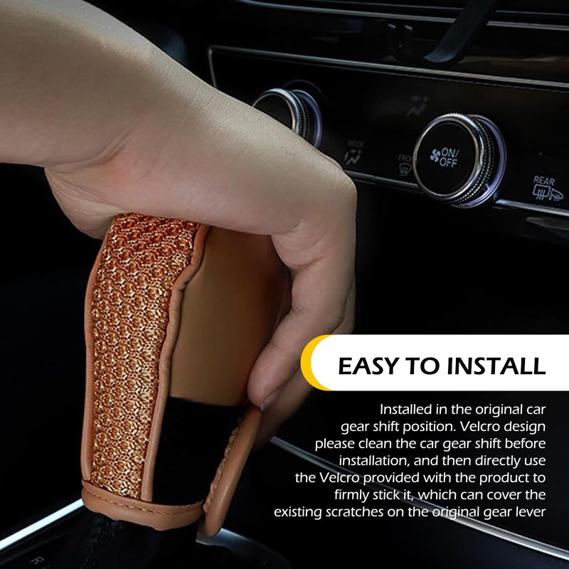 Dogary 1 PC Car Gear Shift Cover, Anti-Slip Shifter Knob