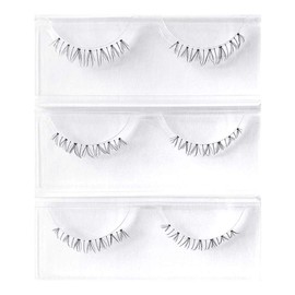 Musegetes 3 Pairs Lower Eyelashes False Eyelashes Transparent Axis False Eyelashes Natural Lower Eyelashes Lower Eyelashes High Quality Fiber Manual