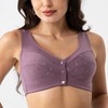 Numgug Daisy Bras for Older Women Front Closure, Comfort Breathable
