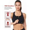 Yvette Strong Support Sports Bra Large Breasts with Front Closure