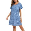 ENJOYNIGHT Nighties for Women Cotton Nightdress Sleep Tee Short Sleeves