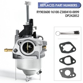 RY903600 Carburetor Fits for Ryobi 3600 4500 Watt Inverter Generator 212cc Carb Replace Homelite 16100-Z300410-0099 DP242852