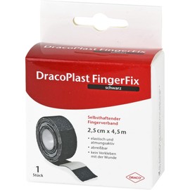 DRACOPLAST FingerFix 2.5 cm x 4.5 m with Wound Black