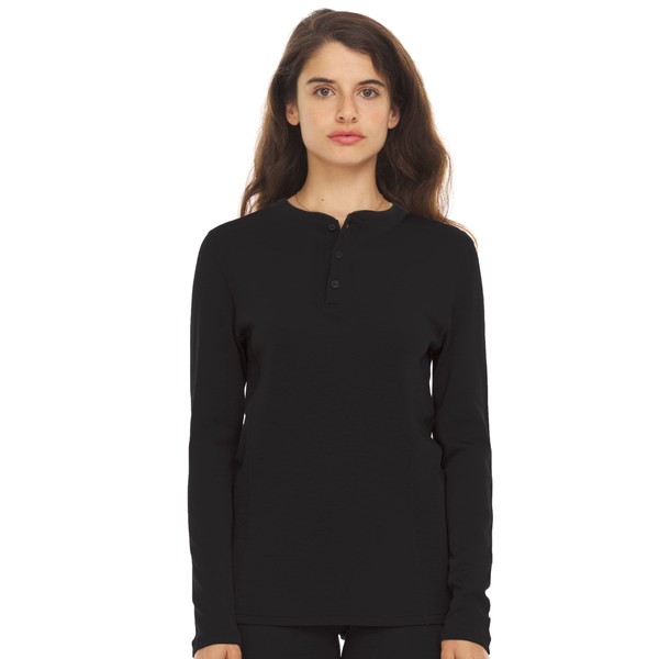Long Sleeve Women's Henley - 100% Merino Wool - 3