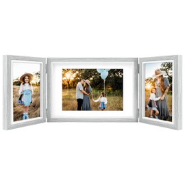 Triple Photo Frame Multiple for 3 Photos 10 x 15 and 13 x 18 Photos Grey