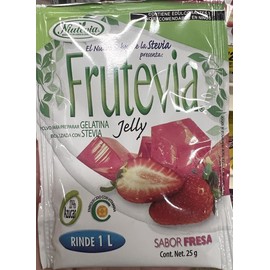 Frutevia 3 FRUTEVIA Gelatin Dessert Sugar Free Strawberry. Gelatina With Stevia