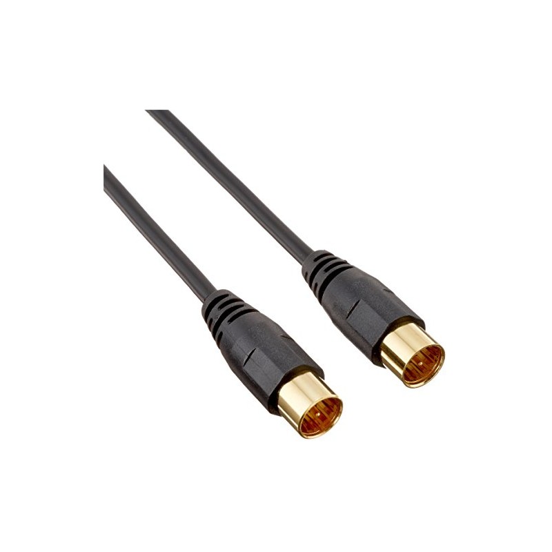 ELECOM Antenna Cable 2.5C Slim Type F Terminal Plug-in Type
