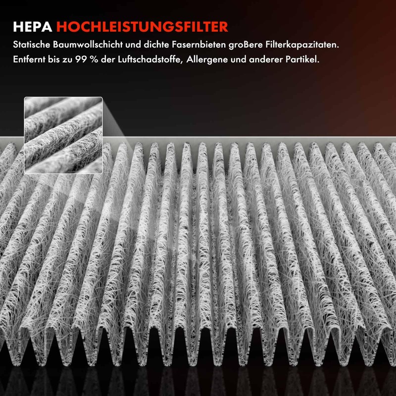 Frankberg Cabin Air Filter Pollen Filter with Activated Carbon Filter