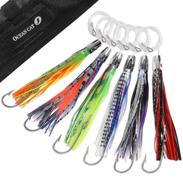 OCEAN CAT Copper Head Saltwater Trolling Lures Set Deep Sea
