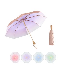 Dlin Parasol Umbrella,UPF 50+ UV Protection Umbrella,Travel Umbrella Compact, Folding Small Umbrella for Car,Lightweight Portable for Men and Women