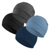 Headshion Cotton Skull Caps for Men Women,4-Pack Lightweight Beanie Sleep
