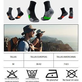 Calcetines Hombre, Calcetas Deportivas para Basquetbol, Calcetín de Running Largos Distancias, Transpirables y Duradero de Algodón Mid Crew Calcetine para Futbol, Correr, Gym, Paquete de 6 Pares-Verde