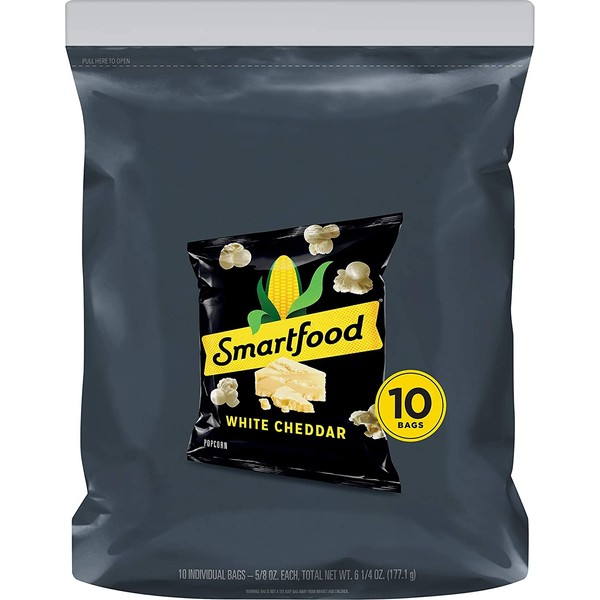 Smartfood Popcorn, White Cheddar, 0.625oz Bags (10 pack)