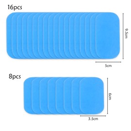 Winterworm 24Pcs Gel Pad for Hip Muscle ABS Trainer Pad Buttock Muscle Toner Replacement Gel Sheet for Fitness Electric Stimulators