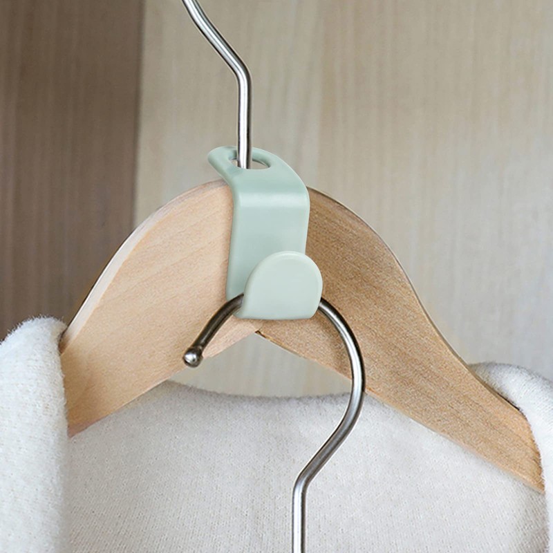 Pack of 50 Clothes Hangers, Space-Saving BOZILY Hangers, Connecting Hooks,