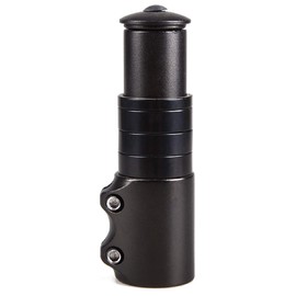JEELAD MTB Bicycle Bike Fork Stem Extender Aluminium Alloy Head Up Adapter Handlebar Riser Adaptor (Black - 2)