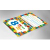 12 Invitation Cards Including 12 Envelopes for Children's 8th Birthday