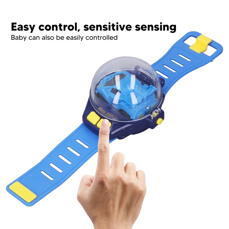 Mini Remote Control Car Watch Toys USB Charging Cartoon Cute