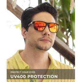 KALIYADI Polarized Sunglasses Men Mens-Sunglasses: Unisex Polarized Sun Glasses Lightweight Driving Fishing UV Protection