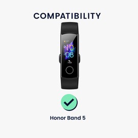 kwmobile 2 x Transparent Screen Protectors Compatible with Honor Band 5 Film - Protective Film for Fitness Tracker - Robust Screen Protector