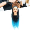 Hair Mannequin Head Colorful Hair Braiding Practice Hairdressing Mannequin Head