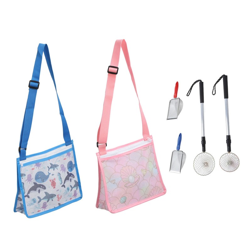 6pcs Shelling Tools for Beach Include Sand Sifter with Extra