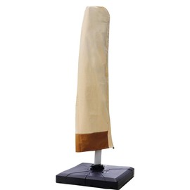 Vanteriam Patio Offset Umbrella & Frame Cover, Cantilever Outdoor Umbrella Cover with Zipper for 9 ft to 13 ft Parasol Waterproof Umbrellas Cover