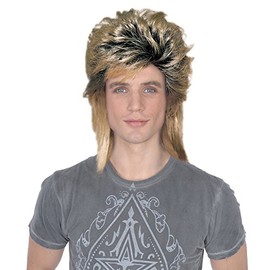 Bristol Novelty BW693 80's New Romantic Wig, Yellow, One Size