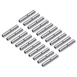 sourcing map 100Pcs Non Insulated Butt Connectors 22-18AWG Wire Connector BN0.75 for Electrical Wire Crimp Ferrule Terminals