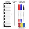Magnetic Whiteboard Monitor Memo Board for Desktop,Double-Sided Usable Weekly Meal