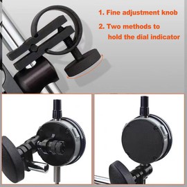 Qnkaa Magnetic Base for Dial Indicator Holder with Fine Adjustable Long Arm Tool Stand for Dial Gauge