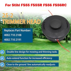 Unbranded Spool de cabeza de Trimmer para Stihl Autocut 25-2 FS44 FS55 FS80 FS83 FS85 FS90
