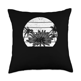 Sea Urchins Lover Animal Sunset Sea Urchin Throw Pillow, 18x18, Multicolor