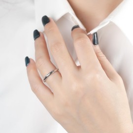 TIMEFASHION Moissanite Wedding Band Eternity Ring D Color VVS1 925 Sterling Silver Stackable Ring for Women Wife Anniversary Ring Birthday Gifts (8)