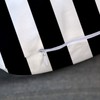 Emvency Throw Pillow Cover Horizontal Black and White Stripe Wide