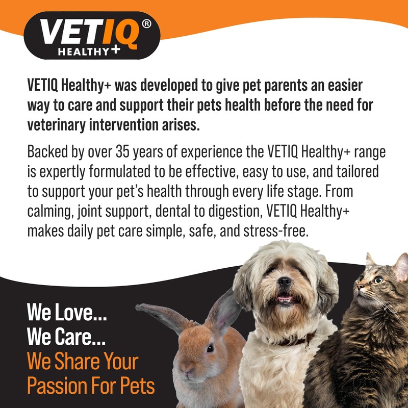 VETIQ Serene Calming Plus+ Tablets For Large Dogs, Helps to