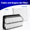 Cabin and Engine Air Filter Compatible with 2014 2015 2016