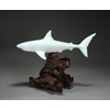 Great White Shark Sculpture by John Perry 15 in long
