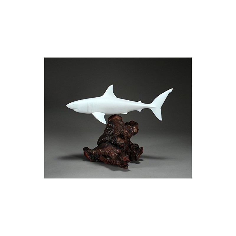 Great White Shark Sculpture by John Perry 15 in long