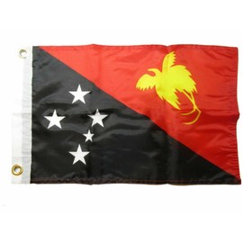 12x18 12"x18" Papua New Guinea 100% Polyester Motorcycle Boat Flag Grommets 100D