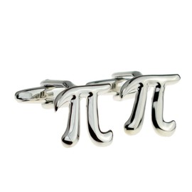 KTRolster Pi Maths Symbol Cufflinks Presented in a Cufflink Box