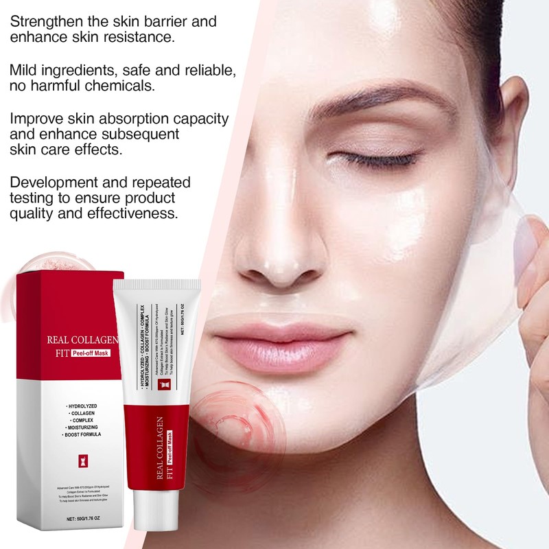 YANINEE Collagen Peel Off Mask Face Overnight Collagen Wrapping Mask