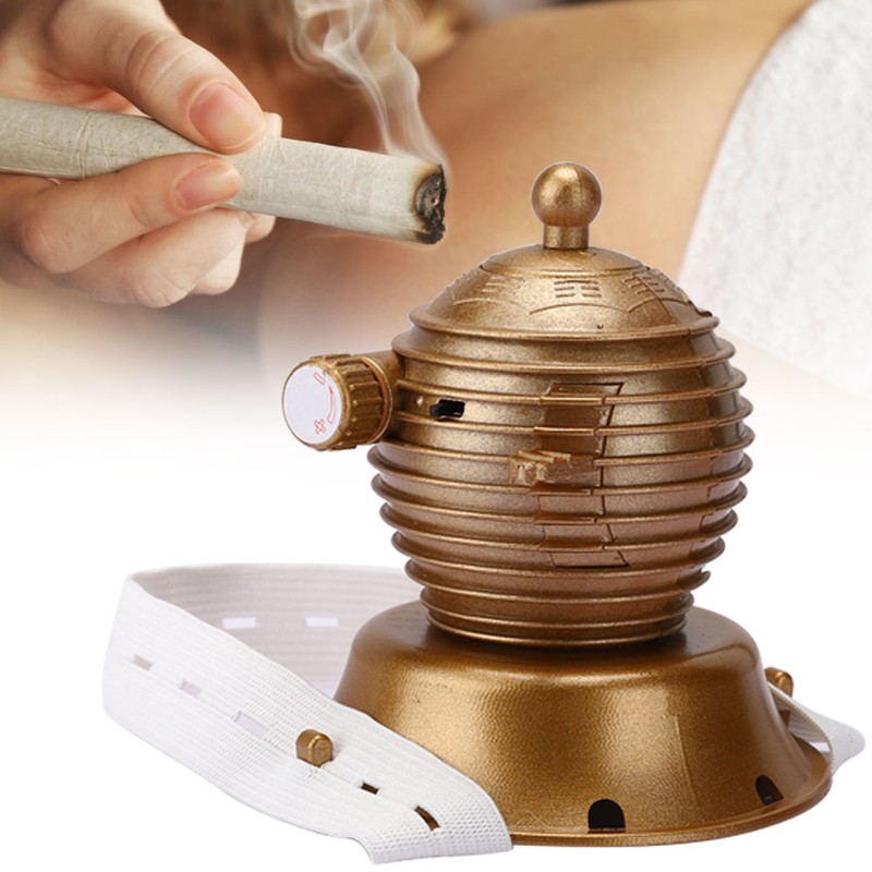 Home Electric Warm Moxibustion Therapy Portable Moxa Box Moxa Stick