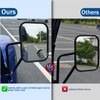 CALBEAU Mirrors Doors Off, Wider View Side Mirrors with Blind