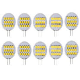CBConcept UL-Listed Side-Pin G8 LED Light Bulb, 10-Pack, 1.6 Watt, 200 Lumen, NOT Dimmable, Pure White 6000K, 180°Beam Angle, Ceramic Sunflower, 20W Equivalent,Under Cabinet/Counter Puck Kitchen Light