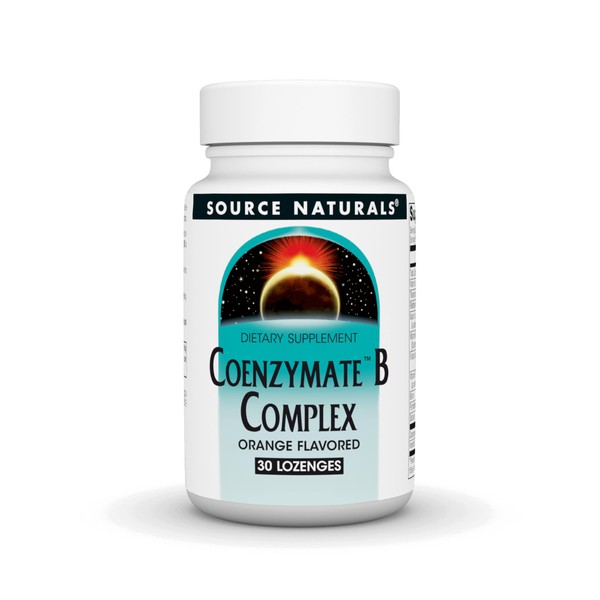 Source Naturals Coenzymate B Complex - Orange Flavor That Melts in Mouth - B Vitamins - 30 Lozenges