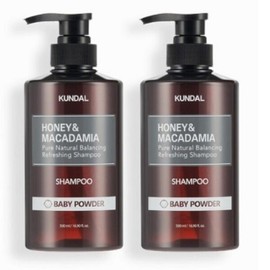 Kundal Nature Shampoo Set of 2 Baby Powder Scent 500ml Korea - Basic / 쿤달 네이처 샴푸 2개 세트 베이비파우더향 500ml 한국 - 기본