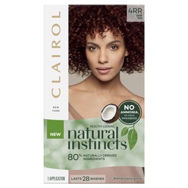 Clairol Natural Instincts Semi-Permanant Hair Colour, 4rr Dark Red, Ammonia Free, Natural Hair Colour