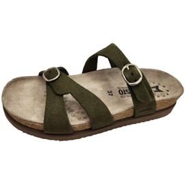 Mephisto Women's Hannel Flat Sandal, Loden, 10